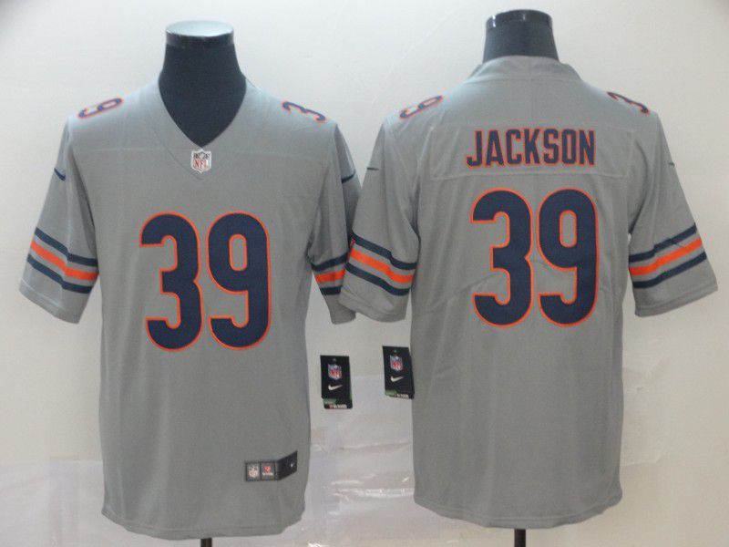 Men Chicago Bears #39 Jackson Grey Nike Vapor Untouchable Limited NFL Jersey